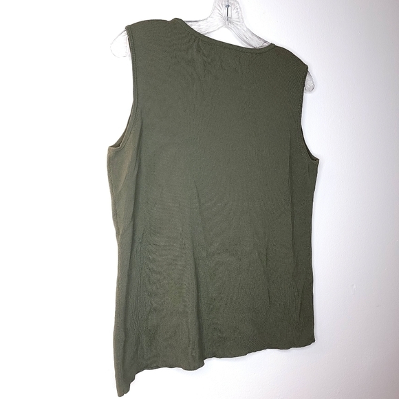 Chico's women's 2 (M) bohemian embellish charm light summer sleeveless tank top - Picture 11 of 12